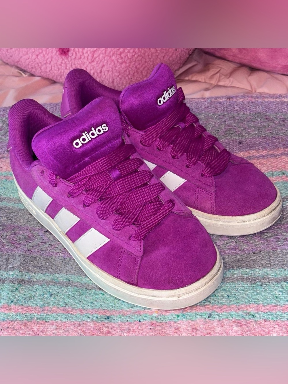 Adidas Grand Court Alpha 00s Purple Burst Women’s Sneakers Size 9.5